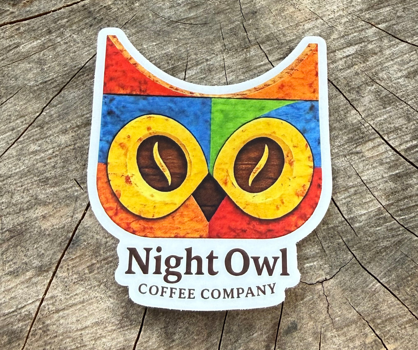 Night Owl Die-Cut Sticker