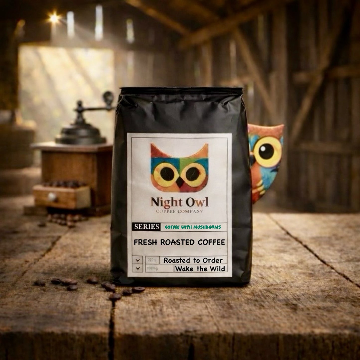 Coffee with Mushrooms (Medium Roast)