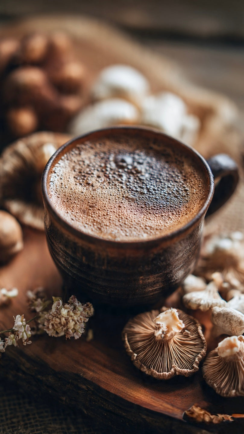 Coffee with Mushrooms (Dark Roast)